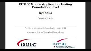 ISTQB | Mobile Application Tester MAT | Chapter 2 | Mobile Application Test Types |
