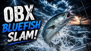 CHASING GIANT BLUEFISH IN THE OBX | BOAT SURROUNDED | BLACKFLAG FISHING & OUTDOORS EPISODE 2