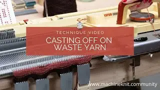 casting off on waste yarn
