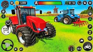 Real Mega Tractor Driving Simulator 2024 - Grand Farming Transport Walkthrough - Android GamePlay #5