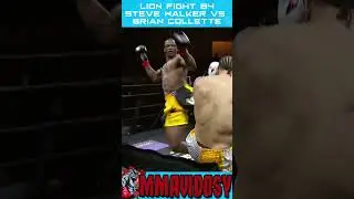 Knockout Head Kick Lion Fight 64 - Steve Walker vs Brian Collette #shorts #knocked #muaythai