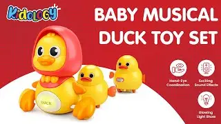 Interactive Baby Duck Toy Set | Music, Lights & Crawl Play | Kidology Toy Review