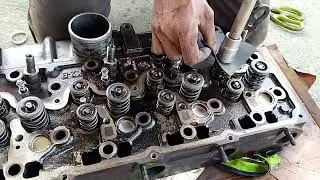 Install Lock Valve Retainer Kubota tractor M9000
