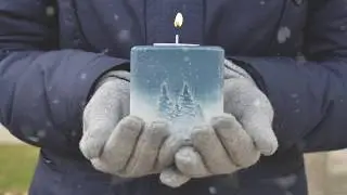 Новогодний декор/Подсвечник 