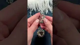 Брошь из серьги