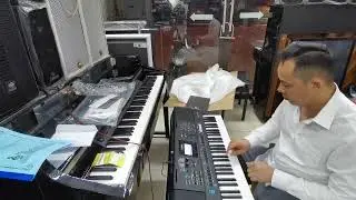 7/3/23 bán giá khuyến mãi đàn organ yamaha PSR E473. khui thùng cài đặt dữ liệu về khách Hải Phòng