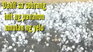 Hail storm in summer @madrid