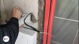 Kopos , установка электромонтажных коробок.