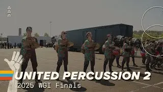 United Percussion 2 Cymbal Line 2025 / WGI Finals/ In the Lot with Seavine