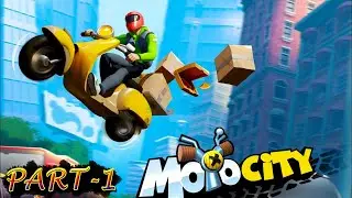 Moto City: Mad Bike Delivery - Gameplay Part-1 Bike stunt