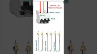 3Phase supply heater connection 220volts