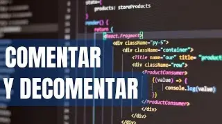 Comentar y descomentar varial lineas de codigo en cualquir lenguage de programacion