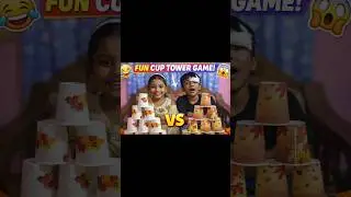 Kids Fun Cup Tower Game 😂 | Who Will Win? 😱
