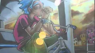 silent hobo bmx graffiti time lapse