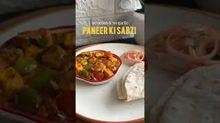 No Onion ,No Garlic Paneer Capsicum ki Sabzi😍#shorts #paneer #trending #viralvideo