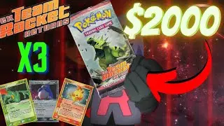 Pokemon Team Rocket Return Ex Booster Pack Opening 3 Packs!!