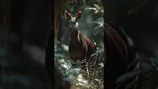 Meet the okapi &mdash; the rare animal that looks part zebra, part giraffe 👀✨