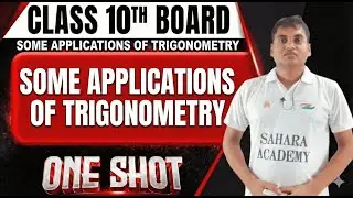 Some Applications of Trigonometry Class 10 | Heights & Distances One Shot | Live 🔴