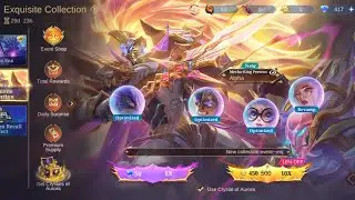 Upcoming Event Exquisite Collection test draw Mobile legends advance server....
