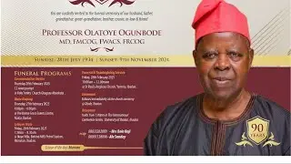 Classictv is live: At The Commendation Service Prof Olatoye Ogunbode MD, FMCOG, FWACS, FRCOG