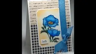 Coloring Blue Flowers with Spectrum Noir Markers
