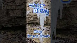 Hiking The Ozark Mountains In Winter #hiking #crunchingsounds #trekking  #shorts #asmr #creek #hike