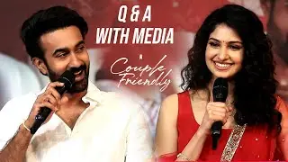 Santosh Soban & Manasa Varanasi With Couple Friendly Team Q & A With Media