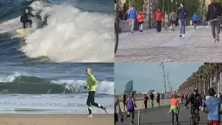 People enjoy outdoor exercise in Spain for first time in weeks as lockdown rules eased | Covid-19