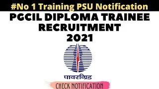 PGCIL Diploma Trainee NR region Recruitment 2021 #pgcil #recruitment #diploma_trainee