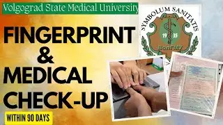 #120. Process for Medical checkup and Fingerprint || New Rules in Russia || VSMU Medical students