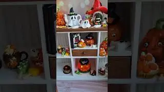 Hello Halloween ✨️🧡🍄💛🐈&zwj;⬛👻🎃💚#polymerclay #fimo #dollhouse #miniature #sweetminidollhouse #miniatures