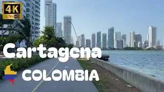 🇨🇴 CARTAGENA COLOMBIA Exclusive Beach Walk! Castillogrande in 4K UHD (2025) #colombia #walkingtour