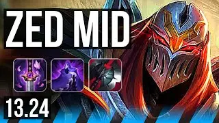 ZED vs ORIANNA (MID) | 10/1/8, 1400+ games, Legendary | KR Master | 13.24