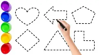 Fun Learning with Colors:Names of 2d shapes and colours Explained