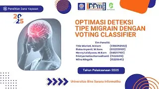 Optimasi Deteksi Tipe Migrain Menggunakan Voting Classifier