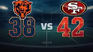 The Battle Of The Offensive Juggernauts Comes Down To The Final Play #bears #calebwilliams #49ers
