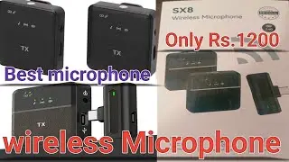 SX8  Wireless Mic For Youtube Videos 1200 Only | Portronics Dash 7 Mic Review |Good Or Bad ?