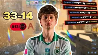 💀 KYOUSUKE 33-14 POV: УНИЧТОЖЕНИЕ FACEIT (Mirage) | 4467 ELO