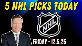 Friday 5 NHL Betting Picks l 12/5/25 l Vernon&rsquo;s Best NHL Bets, Expert Picks and Predictions