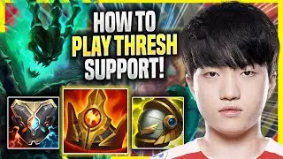 LEARN HOW TO PLAY THRESH SUPPORT LIKE A PRO! - T1 Keria Plays Thresh SUPPORT vs Leona! | Season 2022
