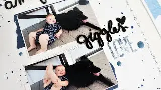 Scraplifting Rachel Tallman Baby Tags Layout Process Video