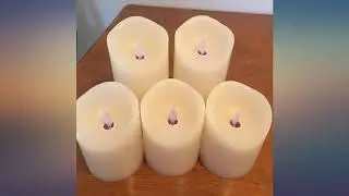 Pandaing LED Flameless Candles with 10-Key Remote Control - 2//4//6//8 Hours Timer, review