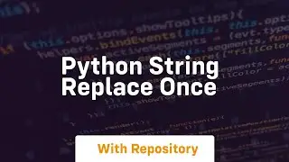 python string replace once
