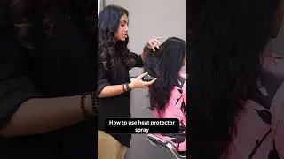 How to use heat protector spray BY PYLPTEL #hairstyle #hairstyles #shorts #reels #hairstyleshorts
