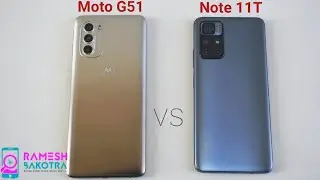 Motorola Moto G51 5G vs Redmi Note 11T 5G SpeedTest and Camera Comparison