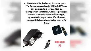 Review: Fonte De Alimentação 5v 2a P4 Bivolt