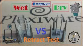 Тест ретрактов Влажным и Сухим пластиком, Tronxy XY-2 PRO с Директ Mellow NF sunrise V6