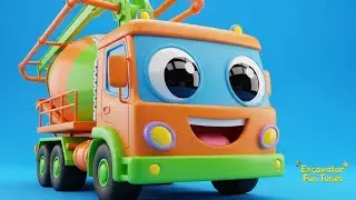 Build a City with Cement Truck & Friends | Kids Learning Video