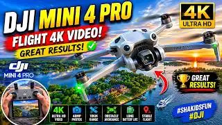DJI Mini 4 Pro Flight 4K Video Great results - DJI is the market leader in Drone #shakidsfun #dji 