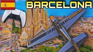 Classic Warbird Over Barcelona at Night 🌙🔥 P-51D Mustang | MSFS 2024
